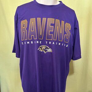Baltimore Ravens Combine Training New Era Men's Purple Athletic Shirt XL NFL Tea